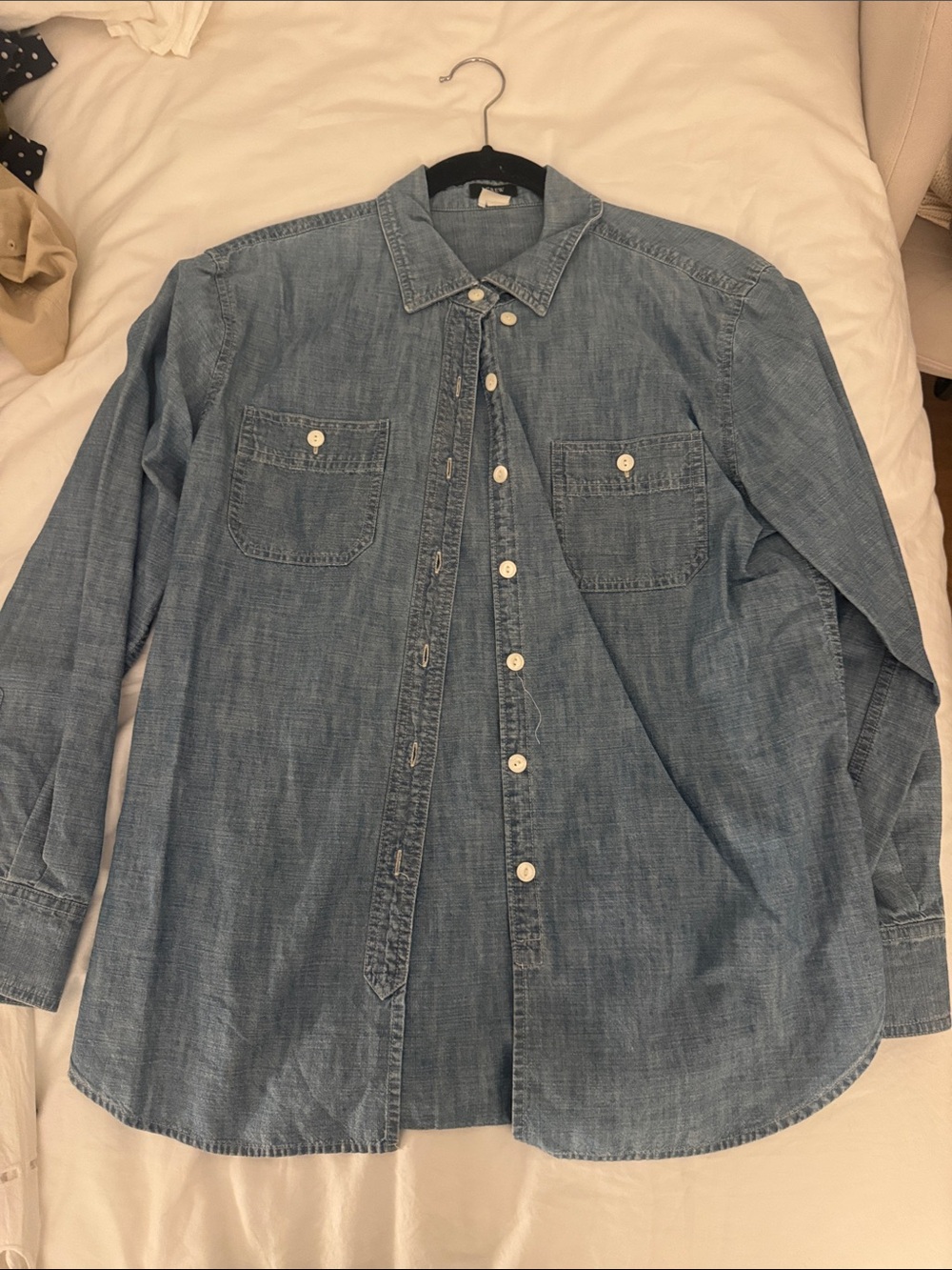 J. Crew Light Blue Denim Button-Down Shirt
